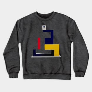 Mondrian Style Art Crewneck Sweatshirt